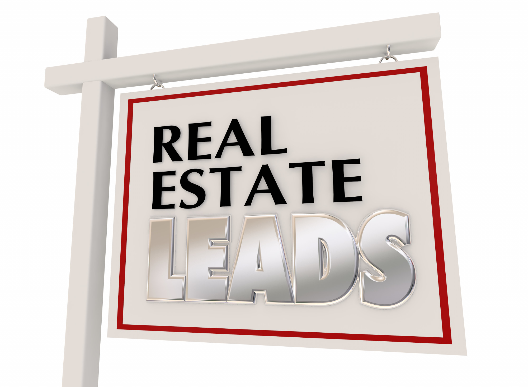 real estate leads sign